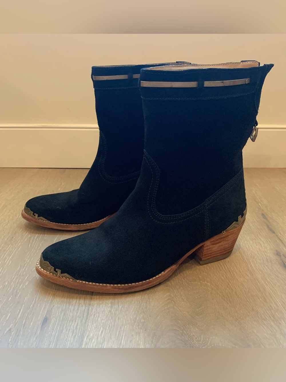 Cobra Society Western Boho Festival Boots Black Suede 38 - Picture 11 of 11